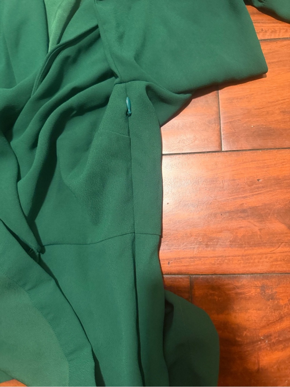 J. Crew Emerald Green Wrap Blouse - Picture 8 of 10